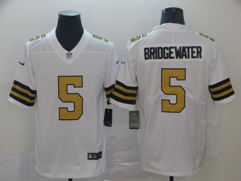 Men New Orleans Saints #5 Bridgewater White Nike Vapor Untouchable Limited NFL Jerseys